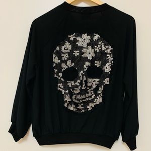 Pre-Loved Sheer Zip-up Jacket